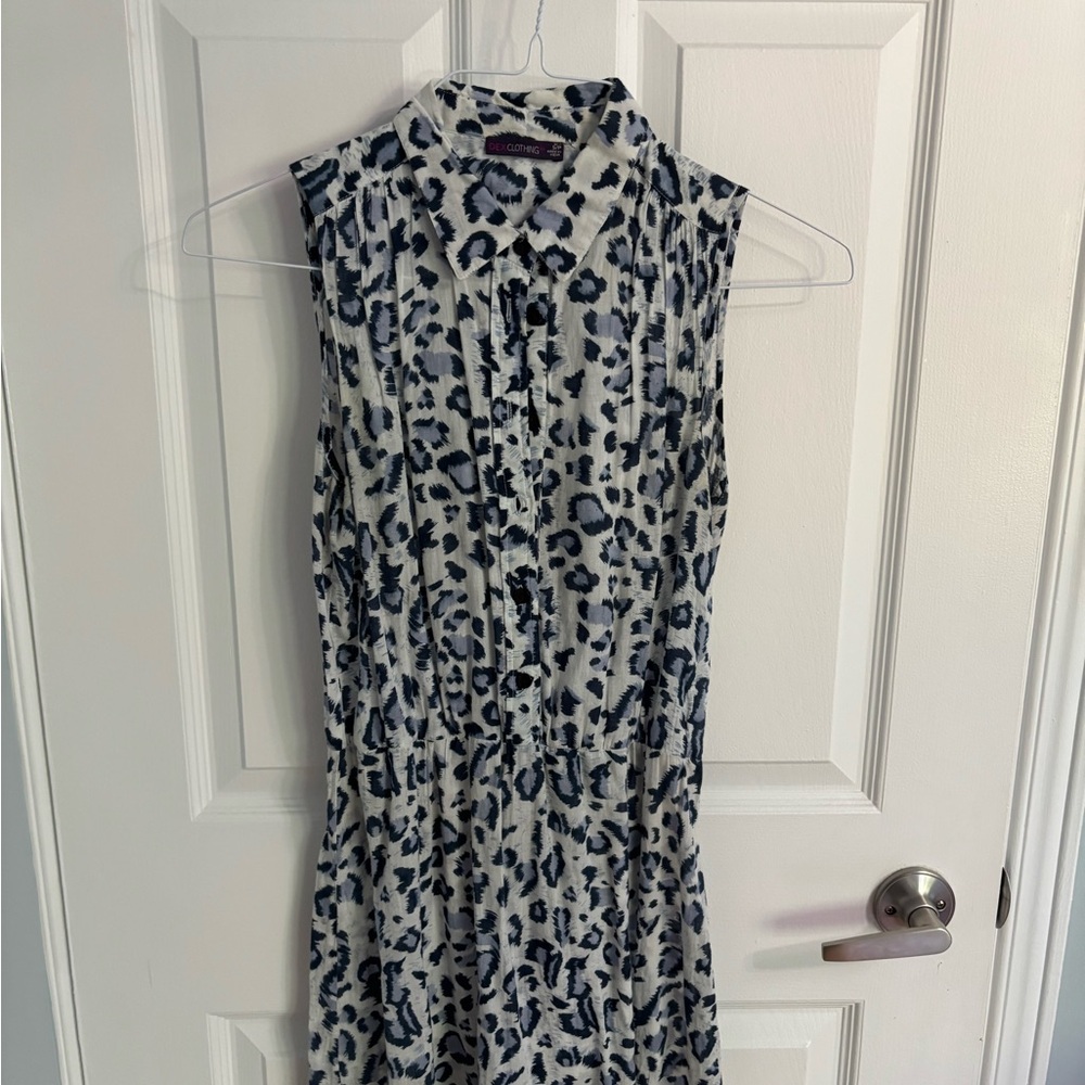 Leopard Print Sleeveless Dress